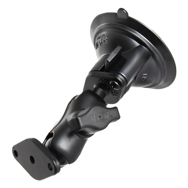 RAM® Twist-Lock™ Suction Cup Double Ball Mount - Short