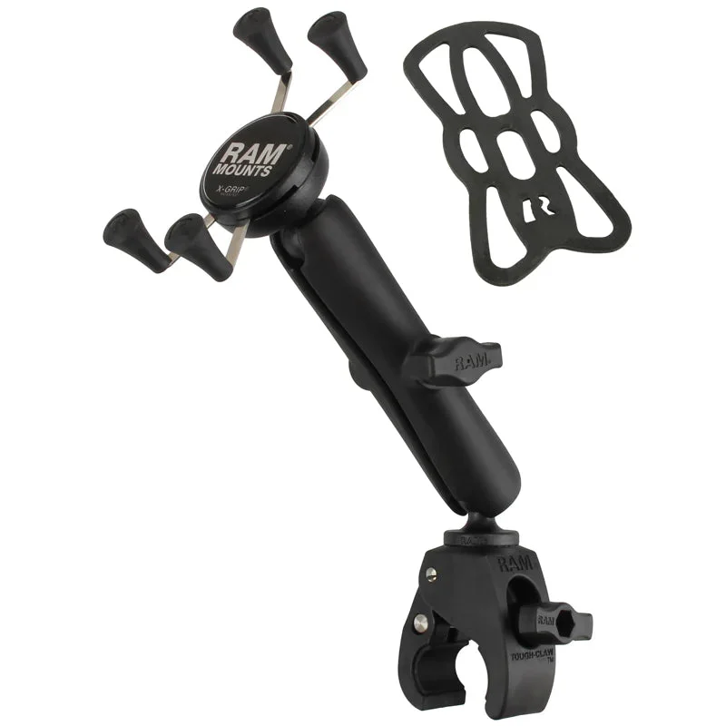 RAM® X-Grip® Phone Mount with RAM® Tough-Claw™ Small Clamp Base (RAM-B-400-C-UN7U)