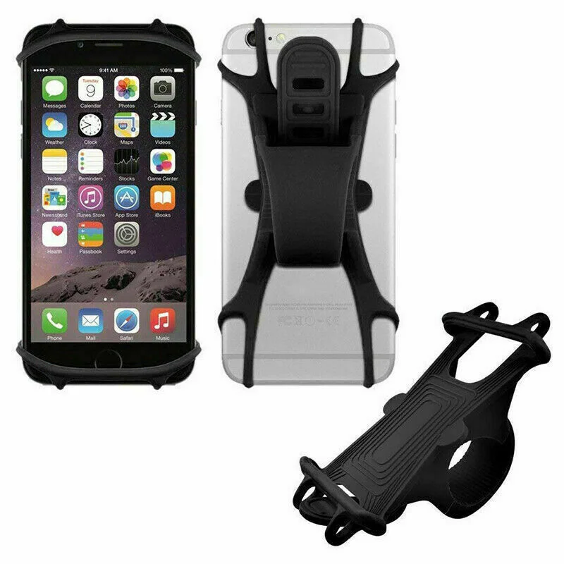 Silicone Phone Holder For Bikes / Motorbikes / Pushchairs - iPhone / Samsung