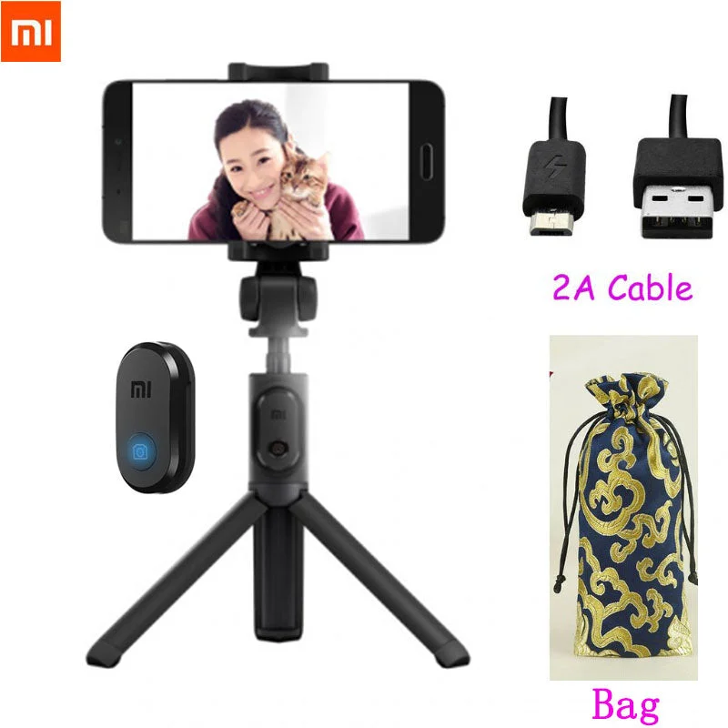 Xiaomi Foldable Handheld Mini Tripod Monopod Phone Selfie Stick Bluetooth Wireless Remote Shutter